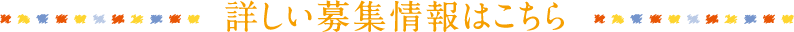 詳しい募集情報はこちら